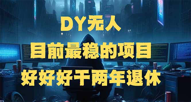 DY无人，目前最稳的项目，矩阵放大边旅游边赚钱，好好好干两年退休-随风资源网