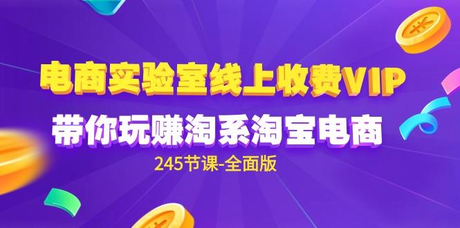 (9859期)电商-实验室 线上收费VIP，带你玩赚淘系淘宝电商(245节课-全面版)-随风资源网