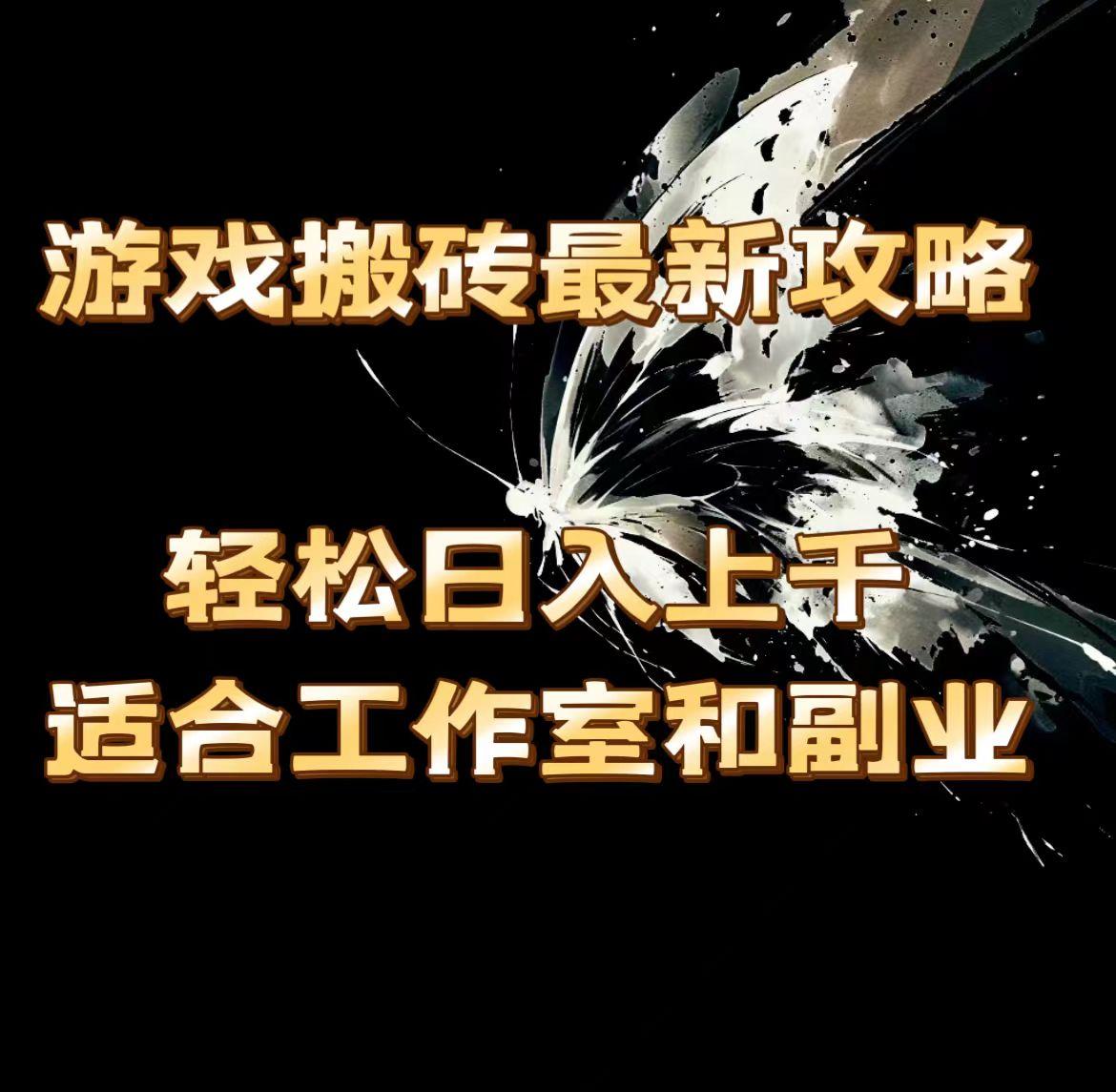 游戏搬砖最新攻略，轻松日入上千，适合工作室和副业。-随风资源网