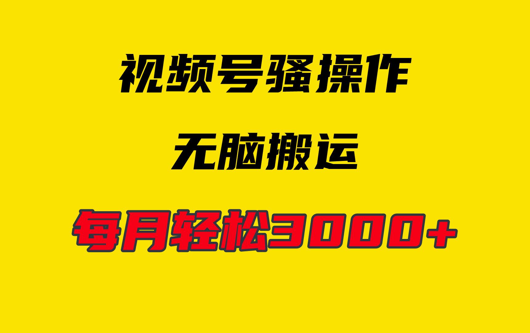 (9968期)4月最新视频号无脑爆款玩法，挂机纯搬运，每天轻松3000+-随风资源网