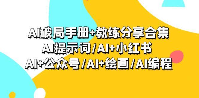(9351期)AI破局手册+教练分享合集：AI提示词/AI+小红书 /AI+公众号/AI+绘画/AI编程-随风资源网