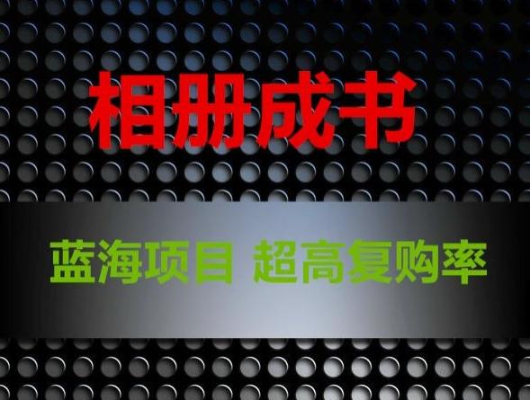 相册成书，蓝海项目，认真操作月入过万【揭秘】-随风资源网