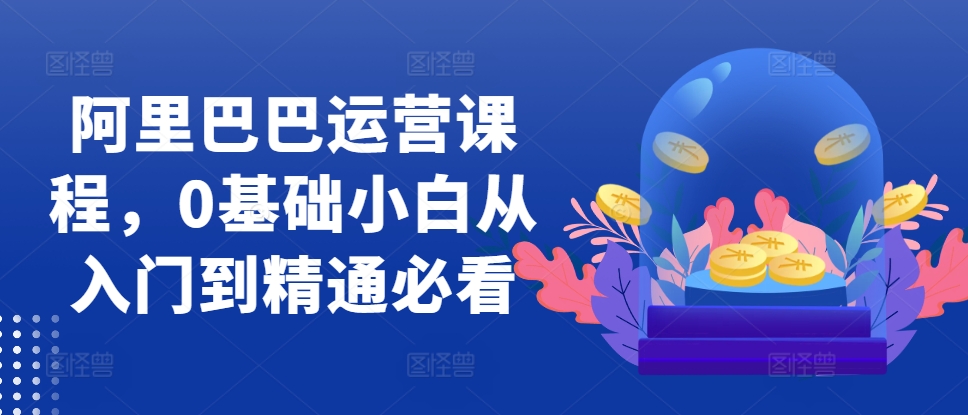 阿里巴巴运营课程，0基础小白从入门到精通必看-随风资源网