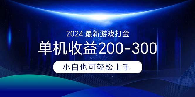 2024最新游戏打金单机收益200-300-随风资源网