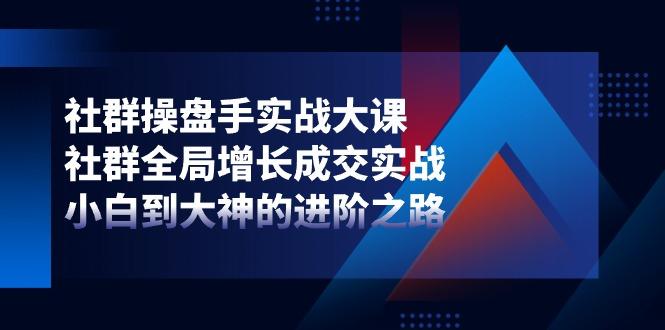 社群-操盘手实战大课：社群 全局增长成交实战，小白到大神的进阶之路-随风资源网