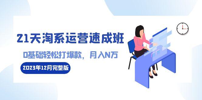 21天淘系运营-速成班2023年12月完整版：0基础轻松打爆款，月入N万-110节课-随风资源网
