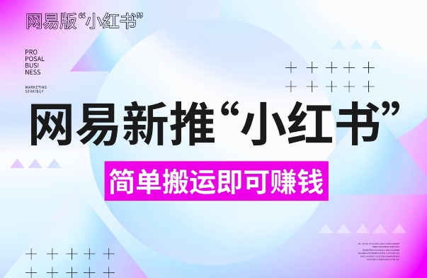 网易官方新推“小红书”，搬运即有收益，新手小白千万别错过(附详细教程)【揭秘】-随风资源网