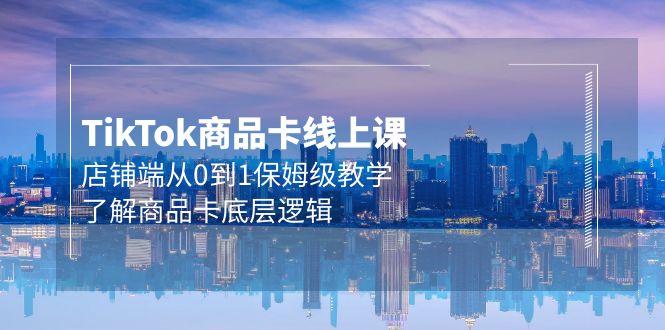 (9843期)Tk商品卡线上课，店铺端从0到1保姆级教学，了解商品卡底层逻辑(20节)-随风资源网
