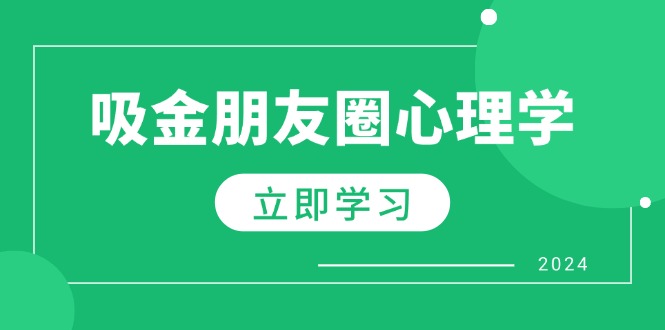 朋友圈吸金心理学：揭秘心理学原理，增加业绩，打造个人IP与行业权威-随风资源网
