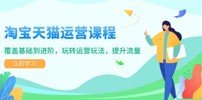 淘宝天猫运营课程，覆盖基础到进阶，玩转运营玩法，提升流量-随风资源网