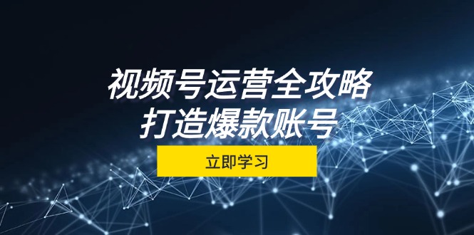 视频号运营全攻略，从定位到成交一站式学习，视频号核心秘诀，打造爆款…-随风资源网