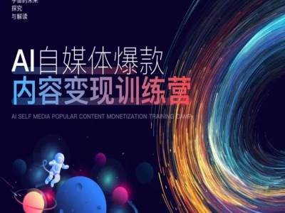 AI自媒体爆款内容变现训练营，20%底层逻辑，60%实操方法，20%案例拆解(即学即用)-随风资源网