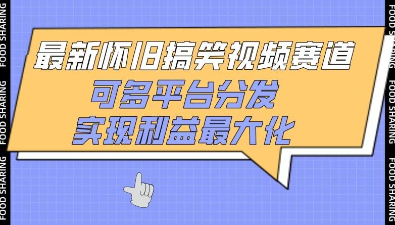 最新怀旧搞笑视频赛道，可多平台分发，实现利益最大化【揭秘】-随风资源网