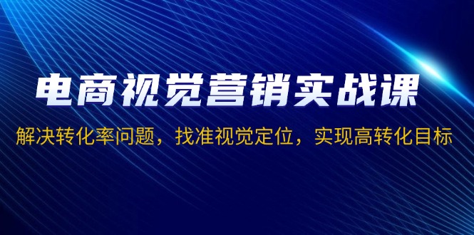 电商视觉营销实战课，解决转化率问题，找准视觉定位，实现高转化目标-随风资源网