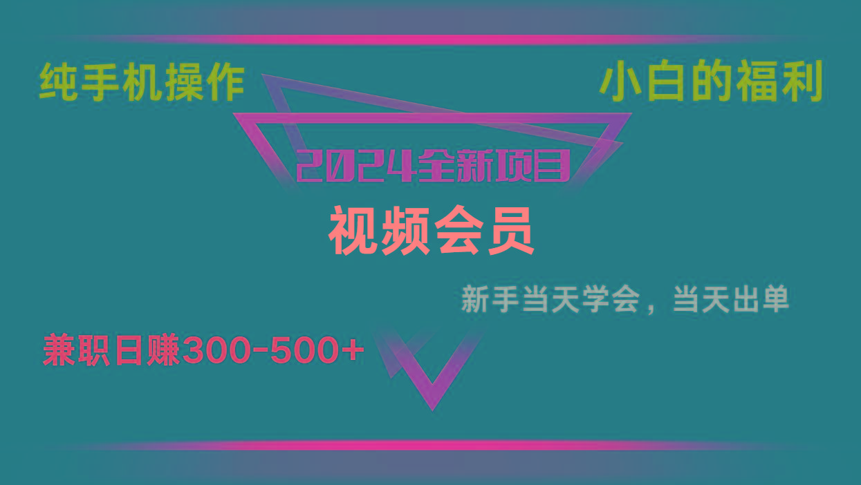 影视会员兼职日入500-800，纯手机操作当天上手当天出单 小白福利-随风资源网