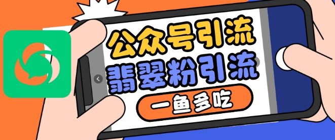 公众号利用推荐流量和搜一搜流量引流翡翠粉，一鱼多吃-随风资源网