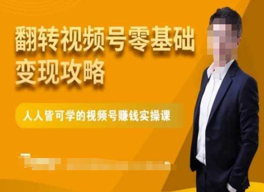 微信视频号零基础变现攻略，人人皆可学的视频号赚钱实操课-随风资源网