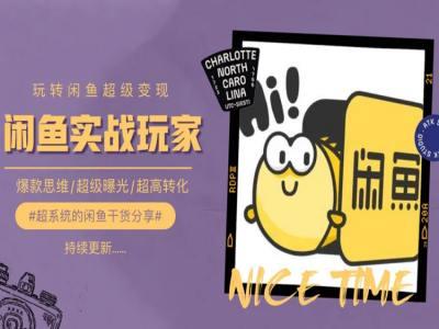 手把手教你0到1系统玩转闲鱼变现，爆款思维/超级曝光/超高转化-随风资源网