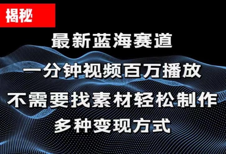 揭秘！一分钟教你做百万播放量视频，条条爆款，各大平台自然流，轻松月…-随风资源网