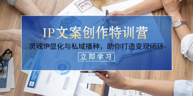IP文案创作特训营，灵魂IP显化与私域播种，助你打造变现闭环(14节课)-随风资源网