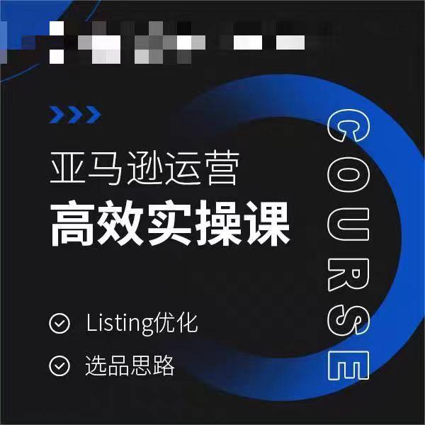 亚马逊运营高效实操课，Listing优化，选品思路-随风资源网