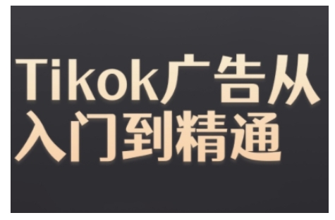 Tiktok Ads实操教程，Tiktok广告从入门到精通-随风资源网