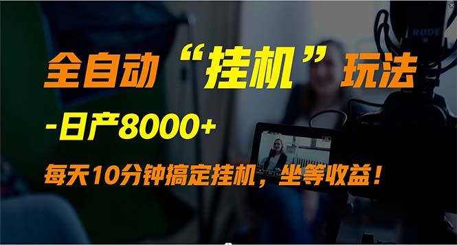 (9596期)全自动“挂机”玩法，实现睡后收入，日产8000+-随风资源网