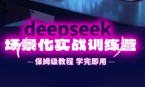 DeepSeek场景化实战训练营，保姆级教程，学完即用，手把手教你用DeepSeek提升效率-随风资源网