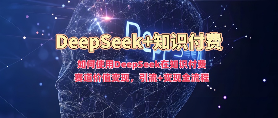 如何使用DeepSeek在知识付费赛道价值变现，引流+变现全流程-随风资源网