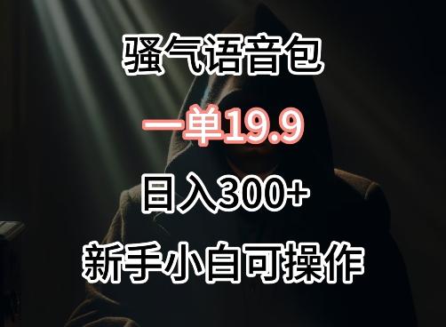 0成本卖骚气语音包，一单19.9.日入300+【揭秘】-随风资源网