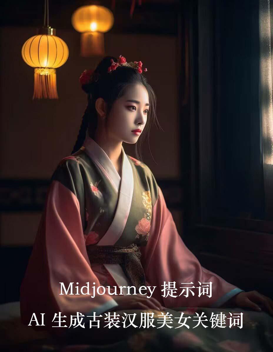 Midjourney关键词-AI生成中国风古装汉服美女人像提示关键词-随风资源网