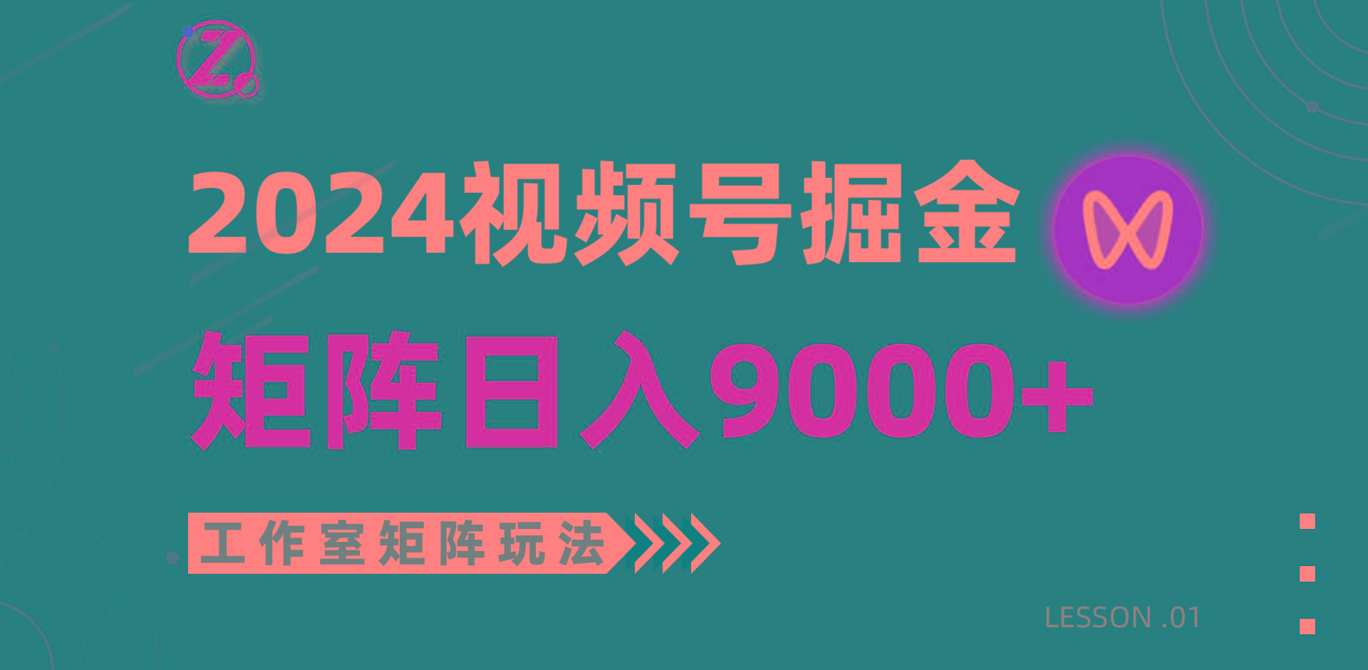 (9709期)【蓝海项目】2024视频号自然流带货，工作室落地玩法，单个直播间日入9000+-随风资源网