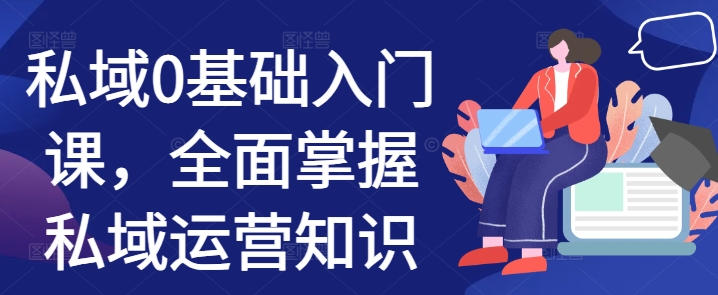 私域0基础入门课，全面掌握私域运营知识-随风资源网