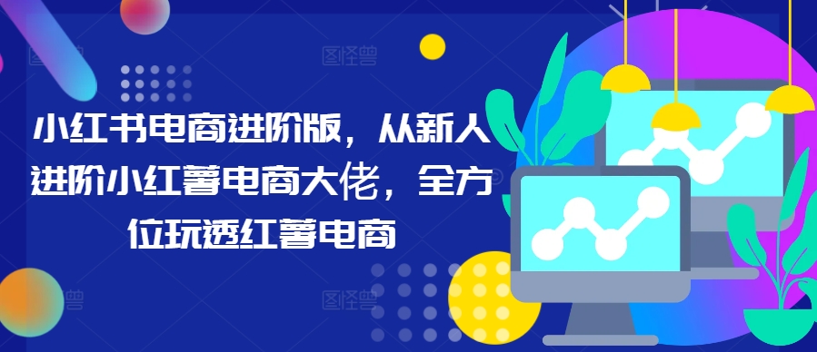 小红书电商进阶版，从新人进阶小红薯电商大佬，全方位玩透红薯电商-随风资源网