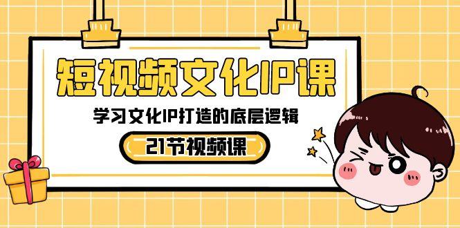 短视频文化IP课，学习文化IP打造的底层逻辑(21节课)-随风资源网