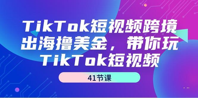 TikTok短视频跨境出海撸美金，带你玩TikTok短视频(41节课)-随风资源网