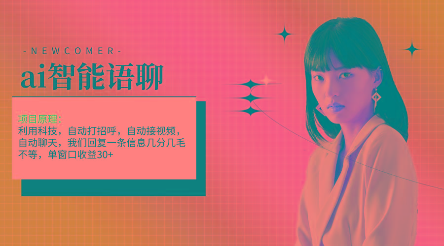 ai智能语聊，单窗口30+单机500+，无脑干！！！-随风资源网