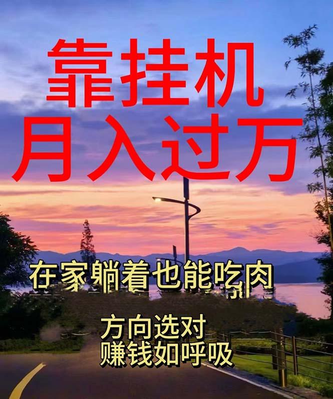 靠挂机，日入1000+，躺着也能吃肉，电脑手机都可挂-随风资源网
