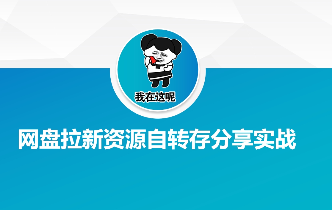 网盘拉新资源自动转存分享实战-随风资源网