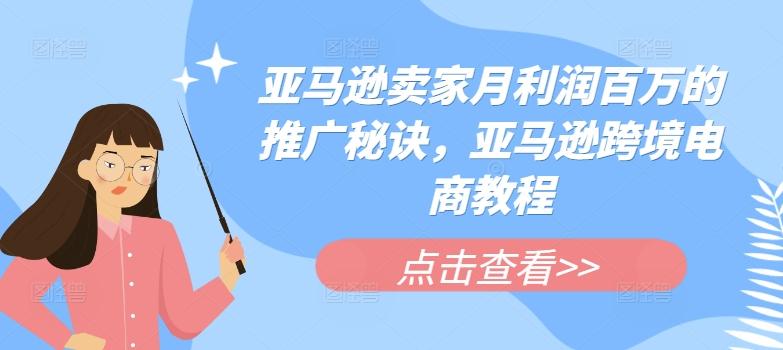 亚马逊卖家月利润百万的推广秘诀，亚马逊跨境电商教程-随风资源网