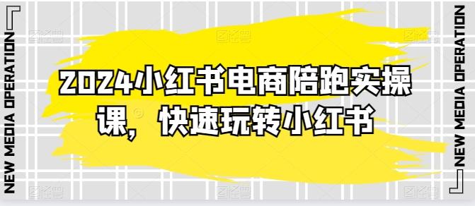 2024小红书电商陪跑实操课，快速玩转小红书，超过20节精细化课程-随风资源网
