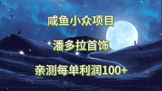 咸鱼小众项目，潘多拉首饰，亲测每单利润100+-随风资源网