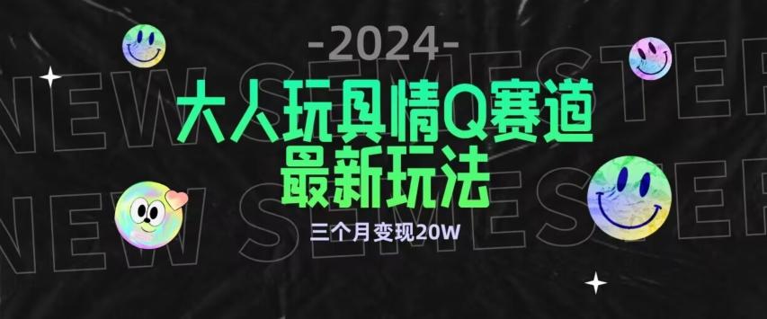 全新大人玩具情Q赛道合规新玩法，公转私域不封号流量多渠道变现，三个月变现20W【揭秘】-随风资源网