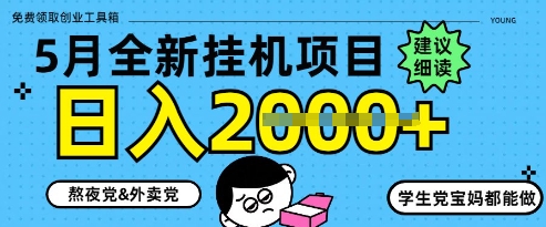 5月最新挂G项目8.0玩法，纯手机操作，稳稳日入1k+【揭秘】-随风资源网