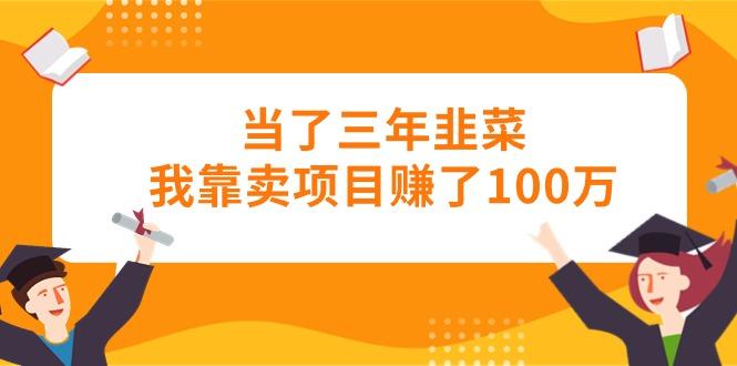 当了三年韭菜我靠卖项目赚了100万-随风资源网