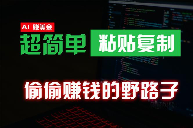 (10044期)偷偷赚钱野路子，0成本海外淘金，无脑粘贴复制 稳定且超简单 适合副业兼职-随风资源网