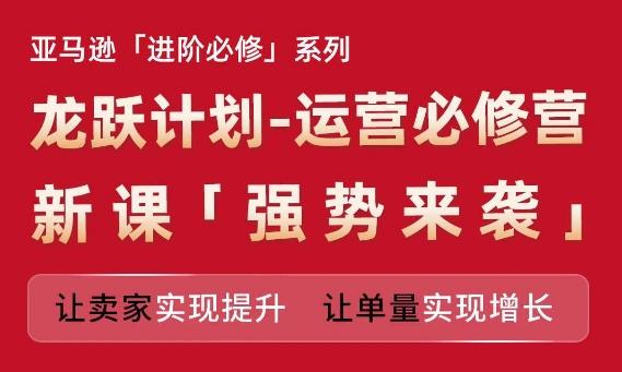 亚马逊进阶必修系列，龙跃计划-运营必修营新课，让卖家实现提升 让单量实现增长-随风资源网