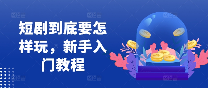 短剧到底要怎样玩，新手入门教程-随风资源网