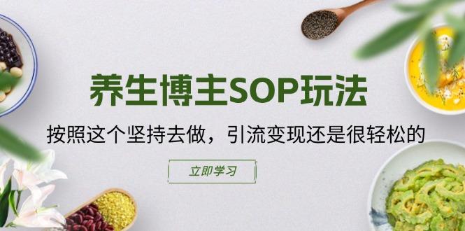 养生博主SOP玩法，按照这个坚持去做，引流变现还是很轻松的-随风资源网