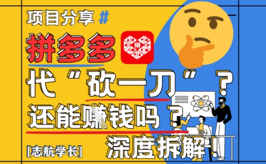 【2025最新】拼多多代坎助力项目深度拆解：还能挣钱吗?全流程玩法-随风资源网